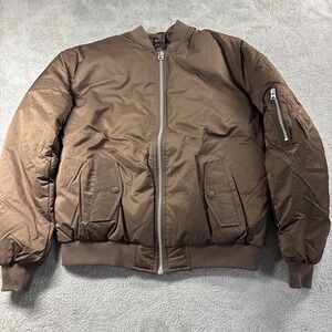 ASOS design padded MA bomber jacket in brown Men's Size XS New